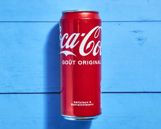 Canette de Coca-Cola goût original 33 cl
